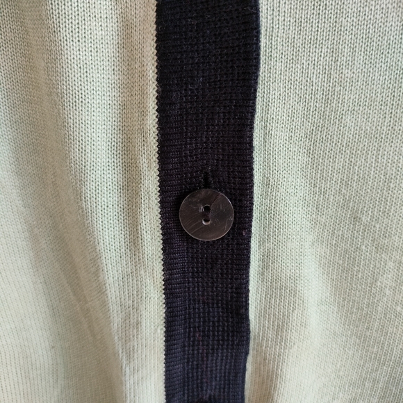 Mint and Navy Escalier Cardigan - Picture 17 of 17